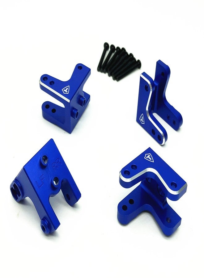 Treal Aluminum 7075 Shock Mount Set (4) for Losi LMT (Blue)